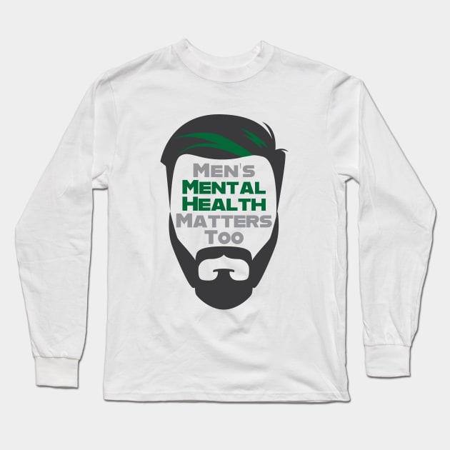 Men's Mental Health Awareness Long Sleeve T-Shirt by Magic Moon